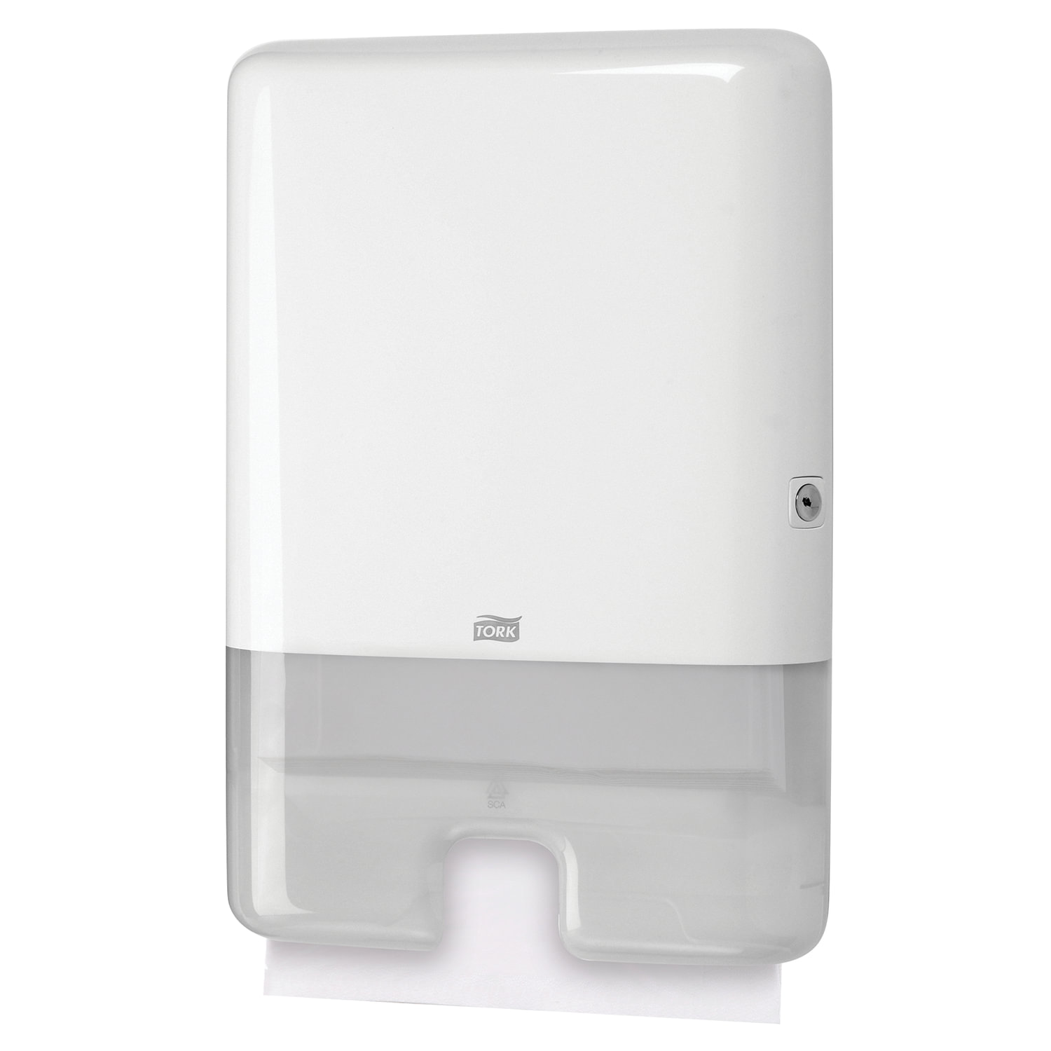 552000 _ВЫВОД_ Диспенсер для листовых полотенец   Tork цв. бел cистема H2