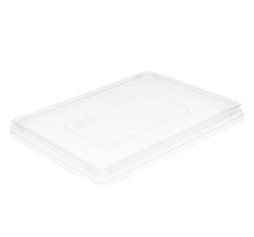 53949( 83432) Крышка для контейнера Crystal Box 500 мл плоская РЕТ (50 штук в упаковке)