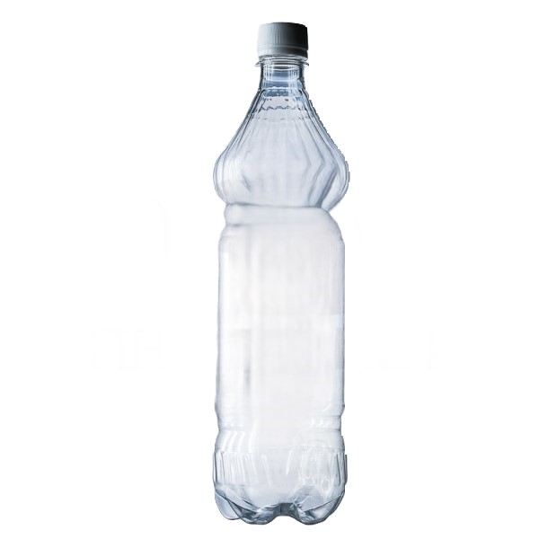 Аквапласт, Бутылка ПЭТ 1л, прозрачная, ВВС, с крышкой (88 шт в коробке)