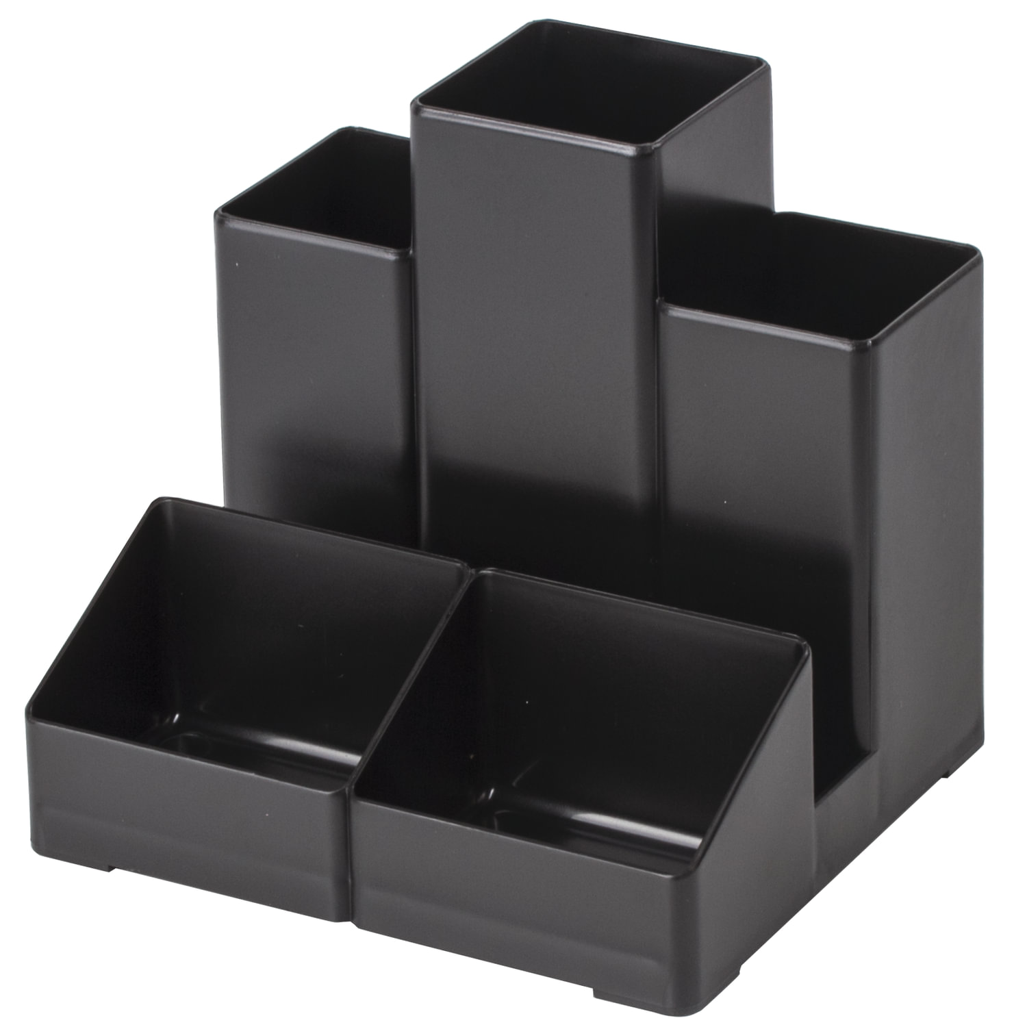 230893 Brauberg, Brauberg-contract, Подставка-органайзер, 5 отделений, 109х95х101,5 мм, цвет черный
