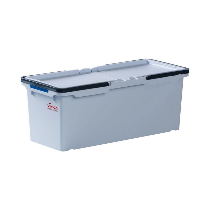 534421 Vileda Professional, Контейнер Origo 2 для мопов с 2 синими клипсами цветового кодирования, цвет серый