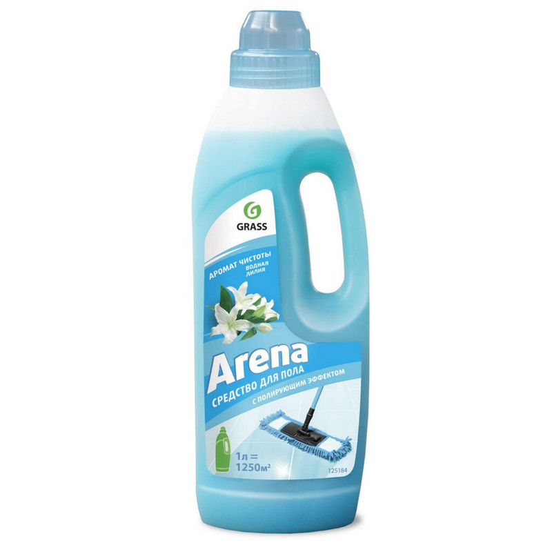 125184 Grass, Grass arena "Водяная лилия", Средство для мытья пола с полирующим эффектом, 1л