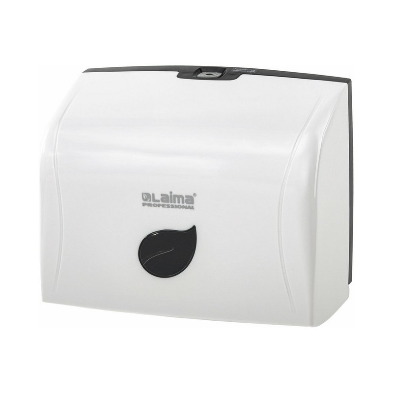606548 Диспенсер для полотенец LAIMA PROFESSIONAL ECO (Система H3), V-сложения, белый, ABS-пластик