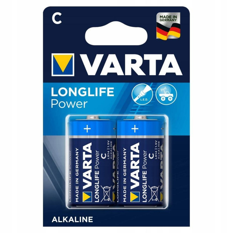 Varta, Longlife, Батарейки LR14 для диспенсера для мыла и освежителя (2 в упаковке)