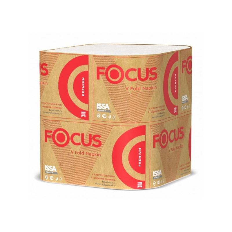 5049941 Focus, Focus hayat, Диспенсерные салфетки 23х16,8 см, 1 слой, цвет белый, совместимы с n4, 200 л, в пачке
