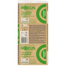 5083778 / 5076390 Focus Economic choice, Полотенце бумажное листовое  Z-сложения, 1 слой, 24 х 21,5 см (150 листов в пачке)