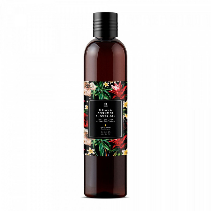 125660 Grass, Milana "Spring Bloom",  Парфюмированный гель для душа (флакон 350мл)