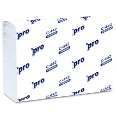 С442 Полотенца бумажные листовые "Protissue", Z сложения, 2 слоя, 200 листов (240*215 мм), H2, (21 пач в кор) С442 Полотенца бумажные листовые "Protissue", Z сложения, 2 слоя, 200 листов (240*215 мм), H2, (21 пач в кор)