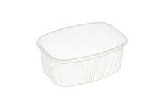 607536 Контейнер одноразовый 500мл,(100шт в упак), БЕЗ КРЫШКИ, 138х102мм прозрачные, ПП, ЮПЛАСТ (крышка к нему арт. 507539) / 4