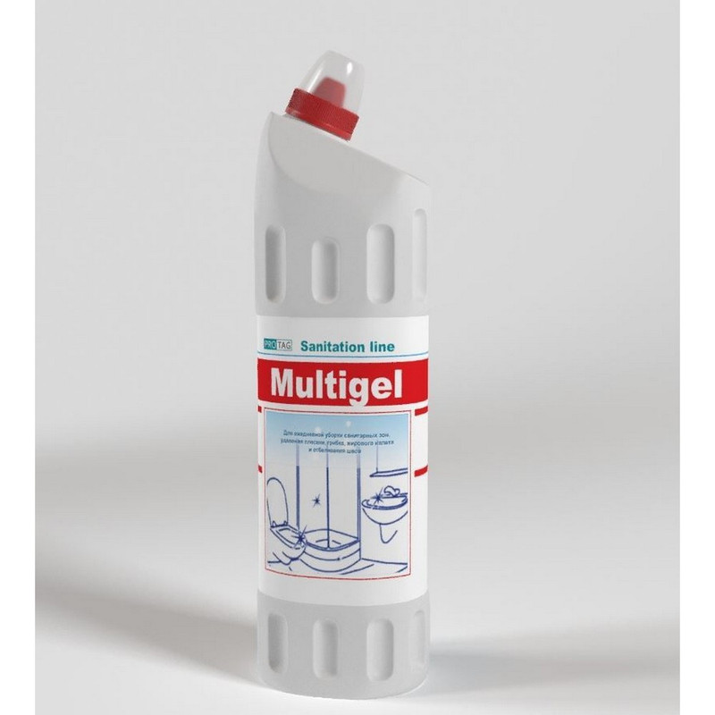 0127 Tag s-57 Multigel, Щелочное средство для уборки и дезинфекции санитарных зон, отбеливание тканей, 5л,
