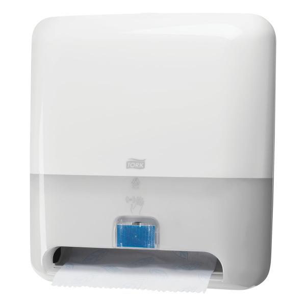 551100  Диспенсер для полотенец в рулонах MATIC Tork цв. бел cистема H1 сенсорный (эл. питания 3хD/L