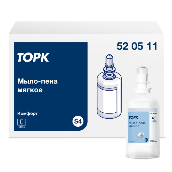 520511 (аналог 520821) Торк / Tellus мыло-пена мягкое, 1000 мл, S4, (6 в кор)
