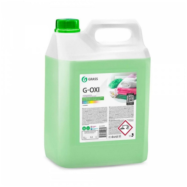125538 Grass, Grass g-oxi, Пятновыводитель жидкий для цветных вещей с активным кислородом, 5 кг,