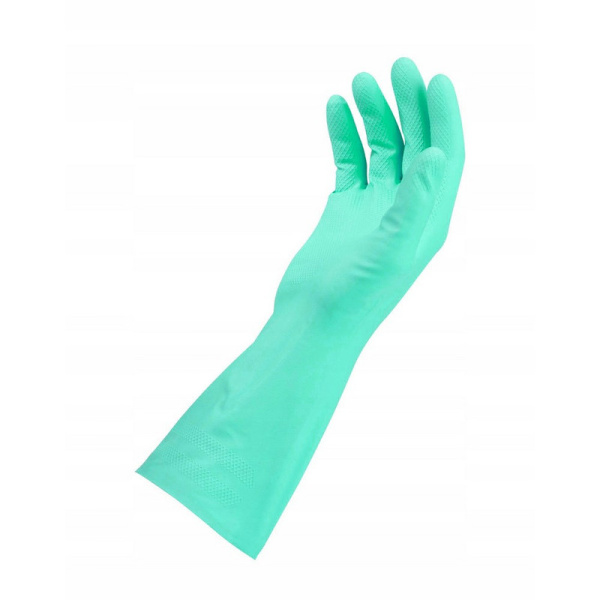 100755/100158 Vileda Professional, Перчатки латексные многоцелевые размер S, цвет зеленый (50 штук в коробке)