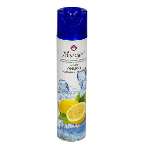 601902 Освежитель воздуха Мелодия 300 мл.(аэрозоль) Лимон /12