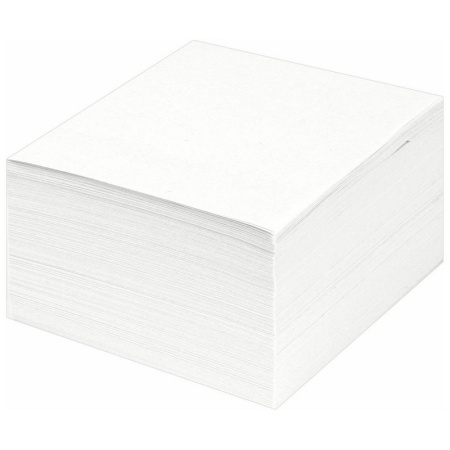 126364 STAFF. Блок для записей непроклеенный, куб 9х9х5 см, белый, белизна 90-92%