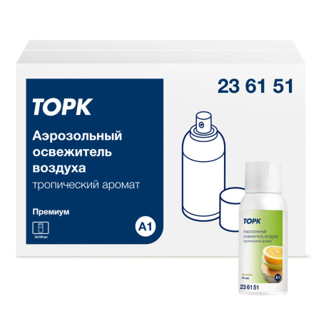 236151 _НД_ Освежитель воздуха аэрозольный TORK  тропический, 75 мл, A1
