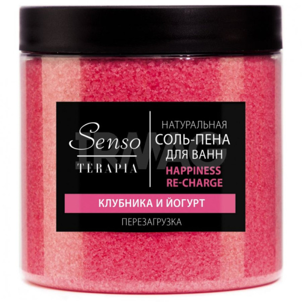 4435432кл Русская косметика, Senso Terapia "Happiness re-charge", Соль для ванн, 600г, перезагрузка