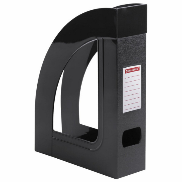 238112 Brauberg, Economy, Лоток вертикальный для бумаг, 220х70х290 мм, черный