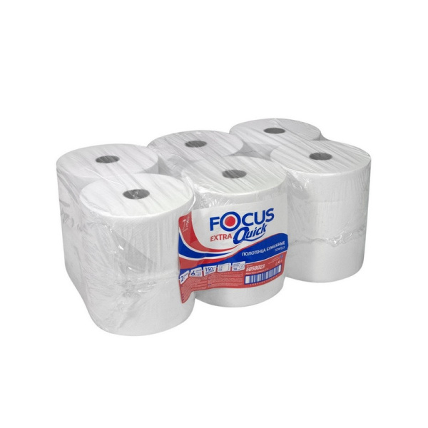 5050023 Focus, Hayat, Полотенце бумажное в рулоне 150 м, 2 слоя (6 в коробке), совместим с Н1 (Матик)