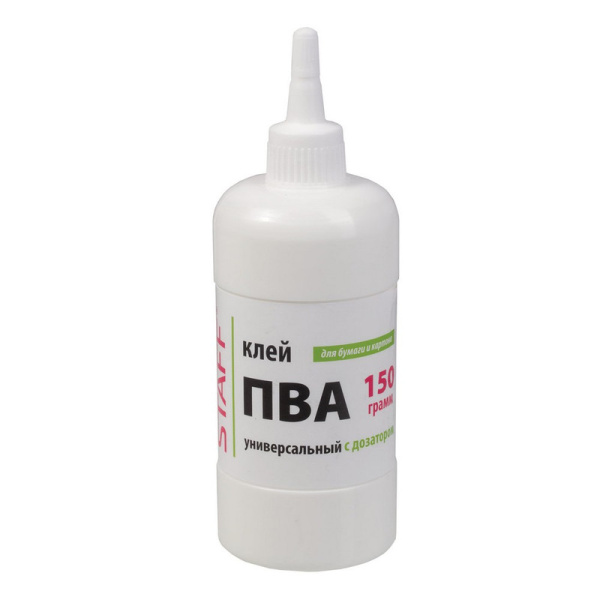 225176 Staff, "Everyday", Клей ПВА, 150 г, с дозатором