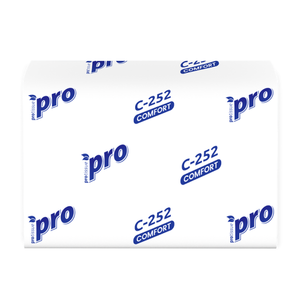 С252 Салфетки бумажные PROtissue, 1 сл., 200 л, 21х16, N4, (20 пачек в кор)