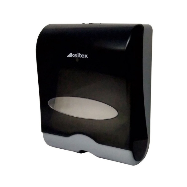 Диспенсер Ksitex TH-603HB для бумажных полотенец Vслож,  Н3 сист., черный (33*26*13,5)