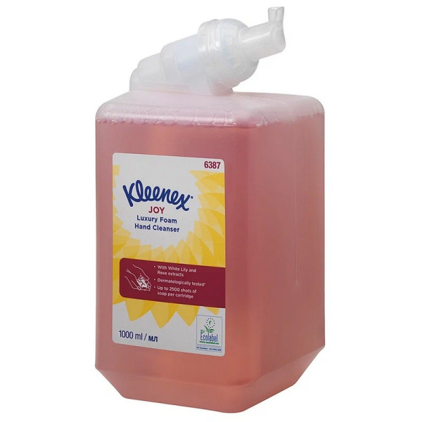 6387 Пенное мыло в картридже Kimberly-Clark Kleenex Joy Luxury, 1л, с ароматом спелых фруктов ( совмест с 6948, 6955, 8973, 7173)