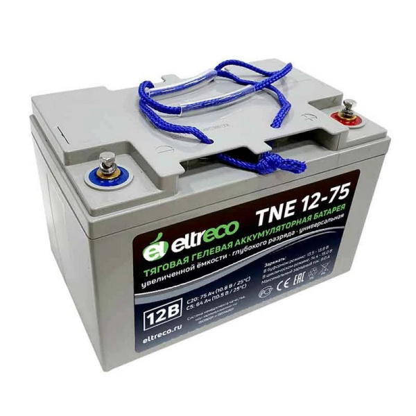 TNE12-75 EltrEco, Аккумуляторная батарея TNE12-75 (62Ач С5)