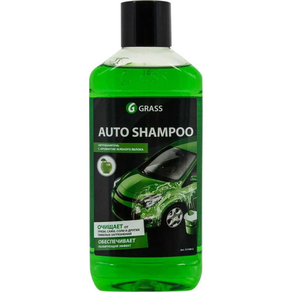 111100-2 Grass, "Auto Shampoo", Автошампунь с ароматом яблока 1л