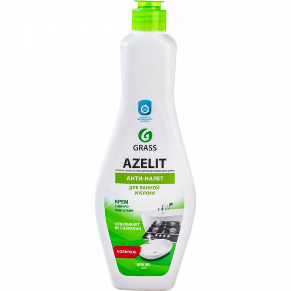 125759 Grass, Azelit, Крем чистящий кухни и ванной комнаты с отбеливающим эффектом, 500мл