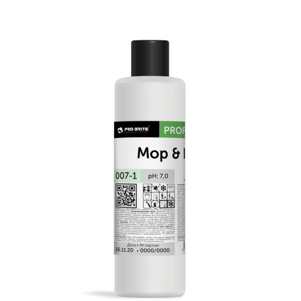 007-5 Pro-Brite, Mop & buff, Нейтральный моющий концентрал для восстановления полимерного покрытия, 5л