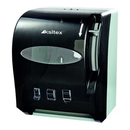 Ksitex AC1-13, Диспенсер для рулонных полотенец, белый, глянцевый, нажимной