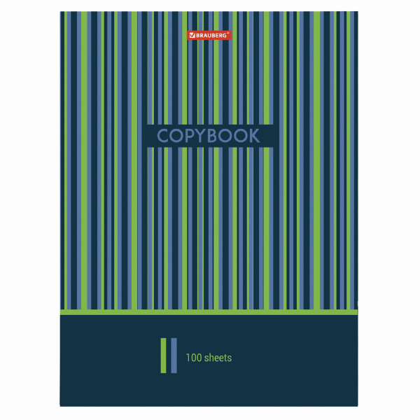 403273 Brauberg, Тетрадь на кольцах, обложка картон, клетка, А4, 100листов