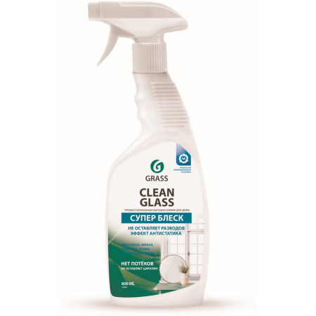 125552 Grass, Grass clean glass Professional, Средство для мытья стекол и зеркал, 600мл, триггер