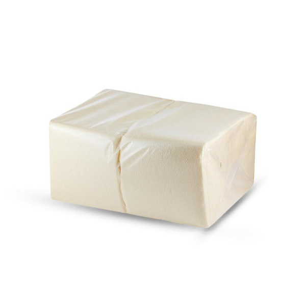 Салфетки столовые 24х24 см, 1-слойные, цвет ШАМПАНЬ, пастель, 400 листов