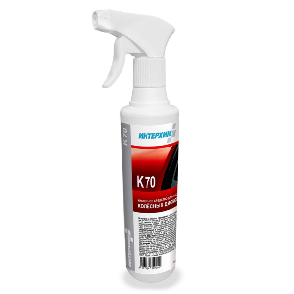 kn67005 Интерхим, ИнтерхимK 70, Средство для очистки колесных дисков, 0,5 л (спрей)