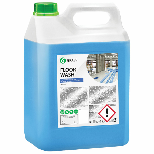 125195 Средство для мытья пола grass(грасс) floor wash 5,1 кг, нейтральное, (4 в уп)