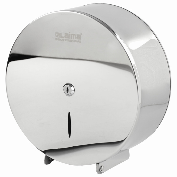 605699 Laima, Laima Professional inox, Диспенсер для туалетной бумаги в рулонах зеркальный cистема T2