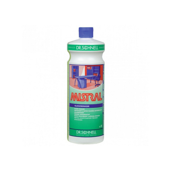 529880 Dr.Shnell, Dr.Shnell mistral quick dry, Нейтральное средство для мытья водостойких глянцевых поверхностей  1 л,