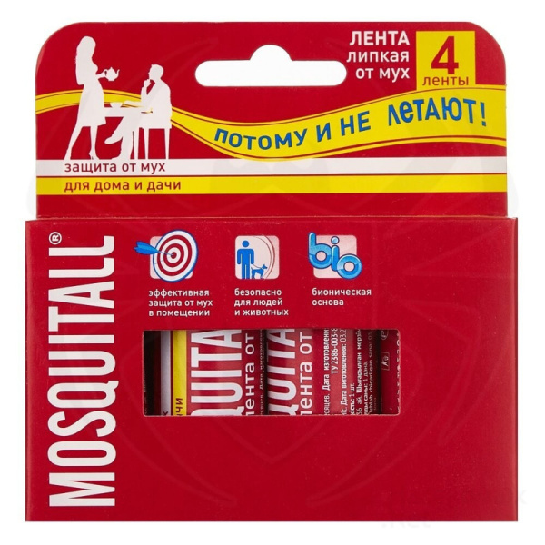 490841 Mosquitall, Липкая лента от мух (1 штук)