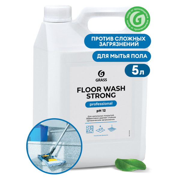 125193 Средство для мытья пола Grass floor wash strong, (5,6кг) / 4