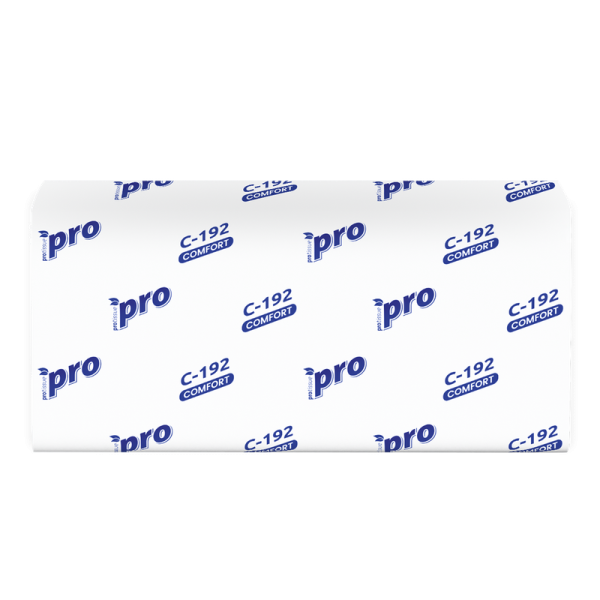 С192 Полотенца бумажные листовые V слож. PROtissue, 1 сл., 25 г, 22х21, 250 л, H3 (20 пачек в кор)