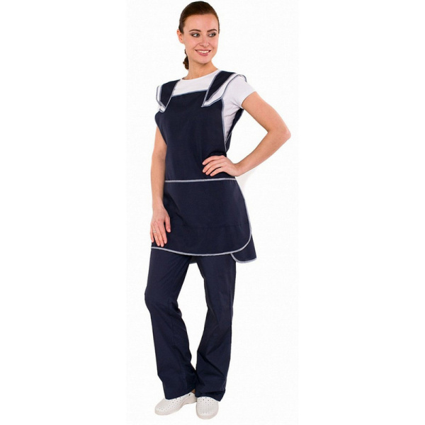 ТОР 504-001 СССР, Фартук "Лепесток" сарафан цвет синий