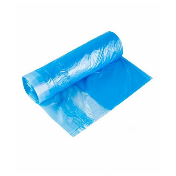 604932 Мешки для мусора Vitalux 60л, 30 мкм, завязки, ПВД, синие (10шт в рулоне) / 25