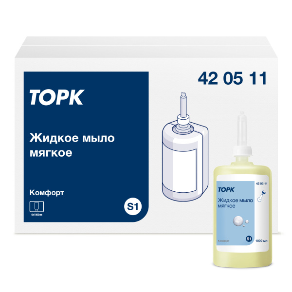 420511 Жидкое мыло мягкое д/рук Tellus, 1000мл, S1 (SC1) / 6