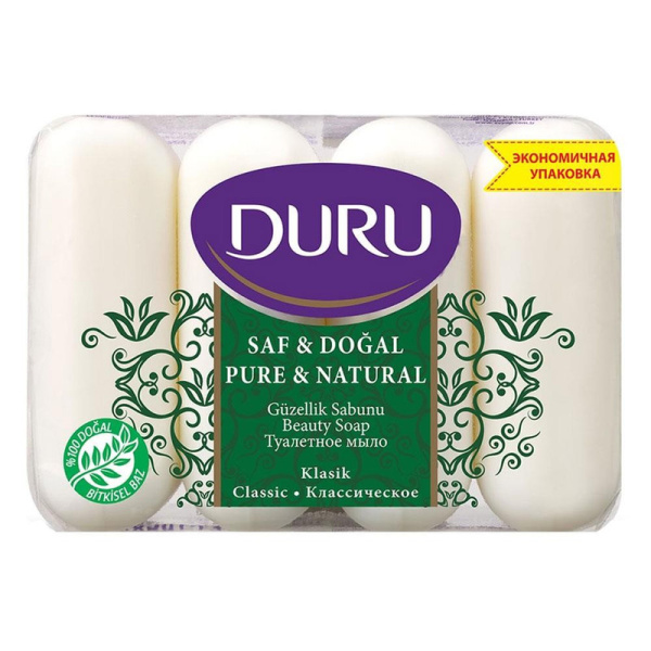 Duru, Классическое, Мыло туалетное 4х85 г