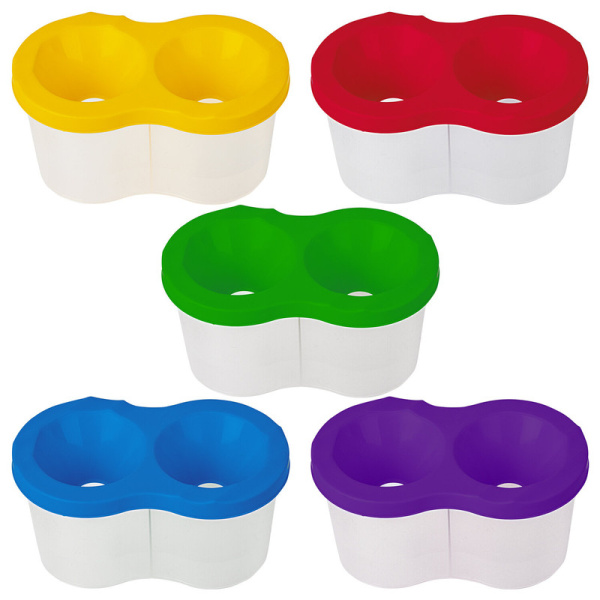 191312 Стакан-непроливайка ПИФАГОР, двойной, ассорти