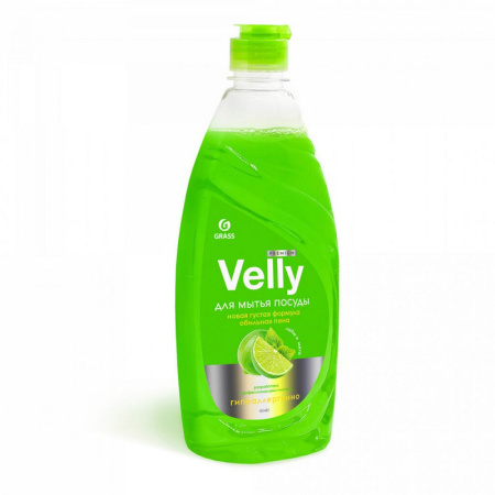 125424 Grass. "Velly" Premium лайм и мята. Средство для мытья посуды (флакон 1000 мл)