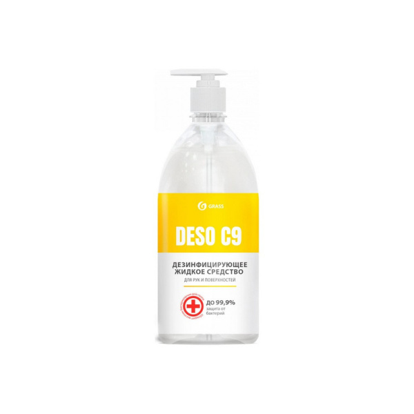 550070 Grass, "Deso C9", Средство дезинфицирущее на основе изопропилового спирта (антисептик) 1л,